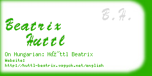 beatrix huttl business card
